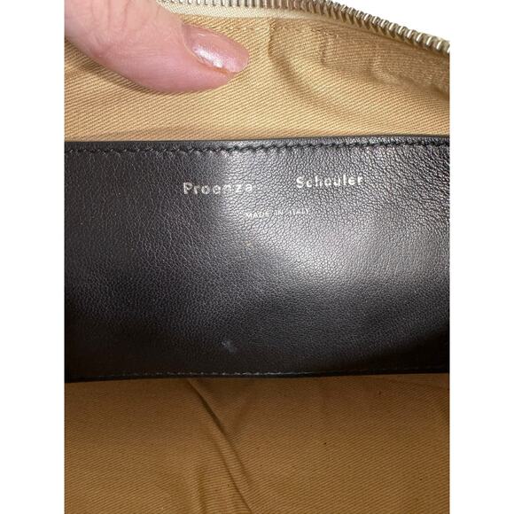 Proenza Schouler NWT Slide Canvas Shoulder Bag in Ivory & Black - Picture 12 of 15